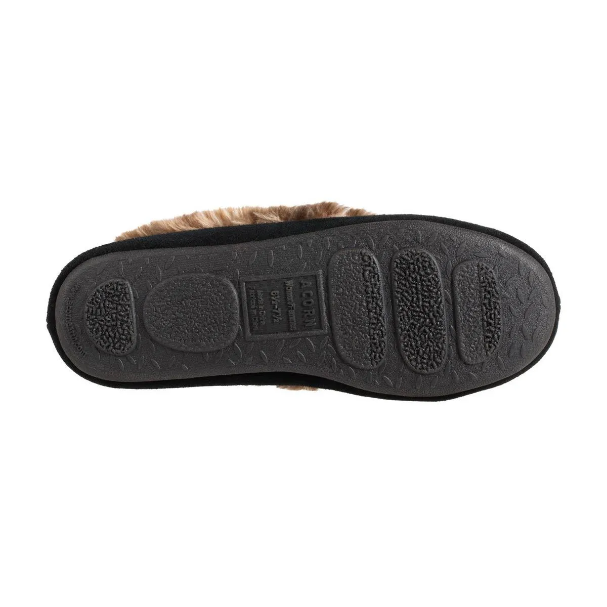 Acorn Women's Slipper - Cozy Fur Moc, Mineral Blue | A18609