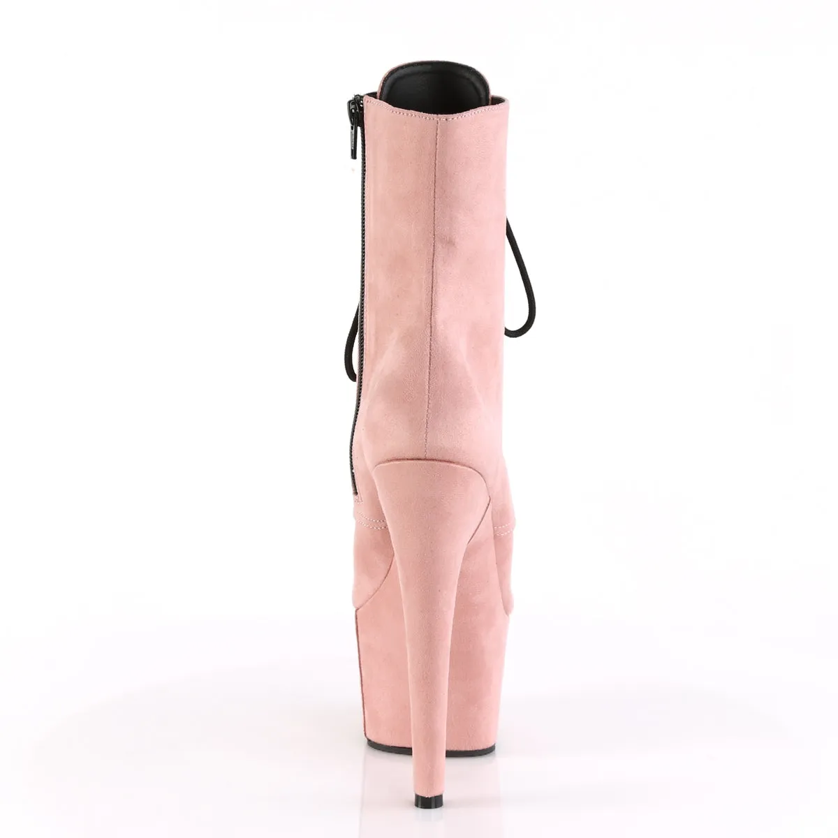 Adore 1020FS Baby Pink Vegan Suede 7" Heel Platform Ankle Boots Direct
