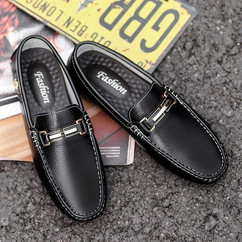 ALCUBIEREE Leather Boat Shoes