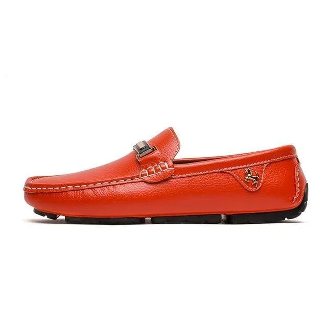 ALCUBIEREE Leather Boat Shoes