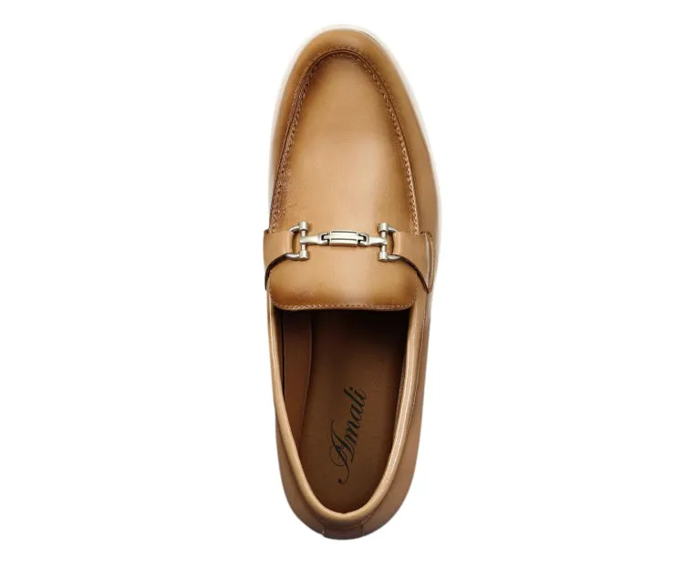 Amali Cahill Classic Loafers Men’s Vegan Leather Beige