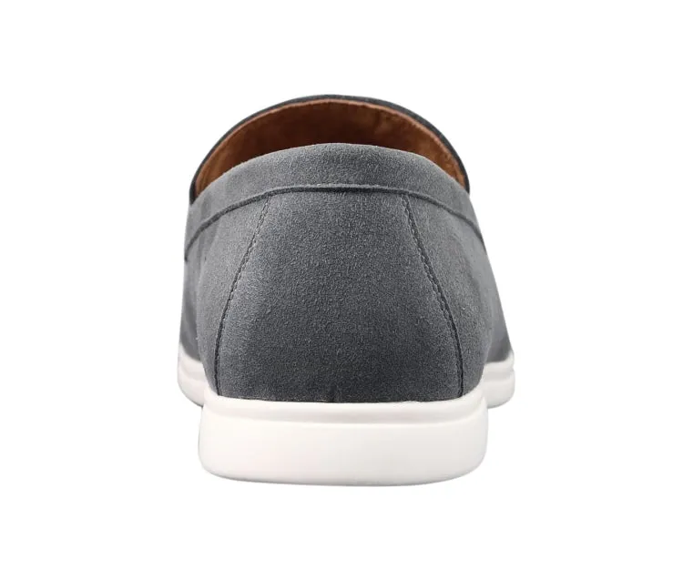 Amali Deniz Grey Men’s Casual Loafers Vegan