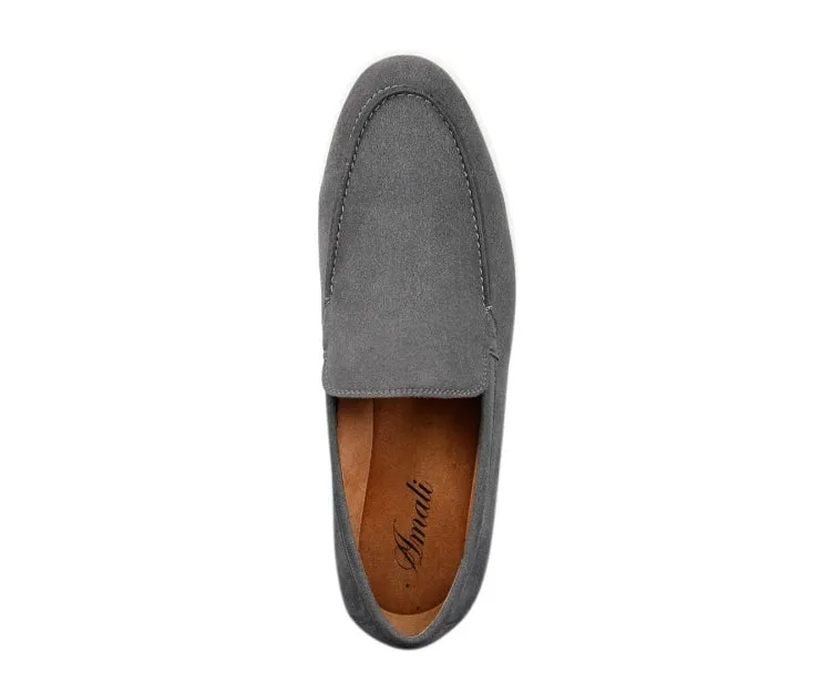 Amali Deniz Grey Men’s Casual Loafers Vegan