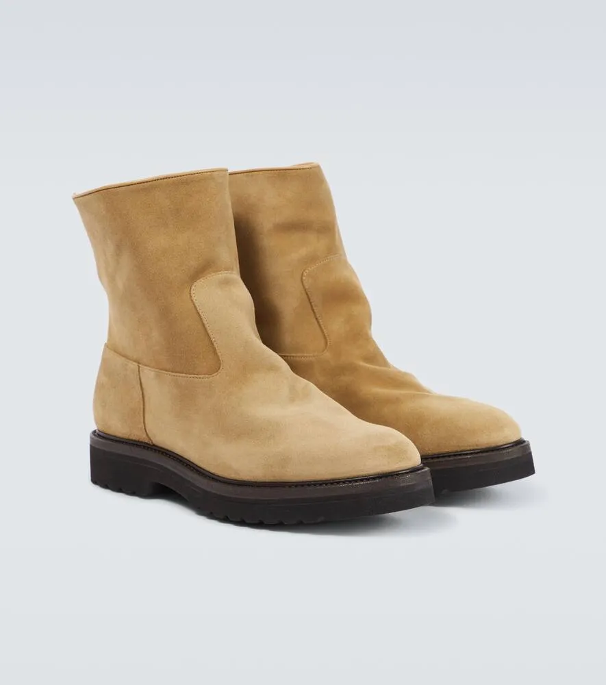 Auralee Suede ankle boots