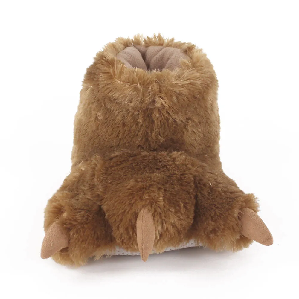Bear Paw Slippers JulesRoche Plush Animal Design