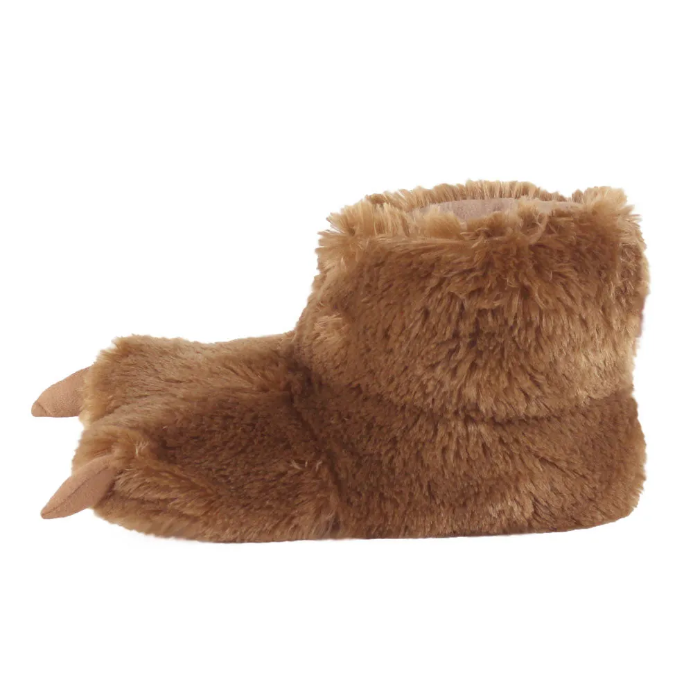 Bear Paw Slippers JulesRoche Plush Animal Design