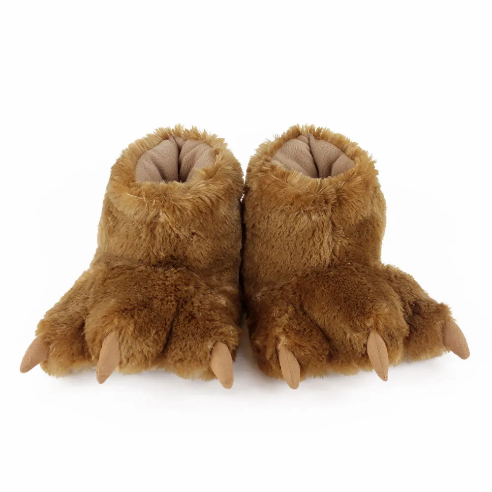 Bear Paw Slippers JulesRoche Plush Animal Design