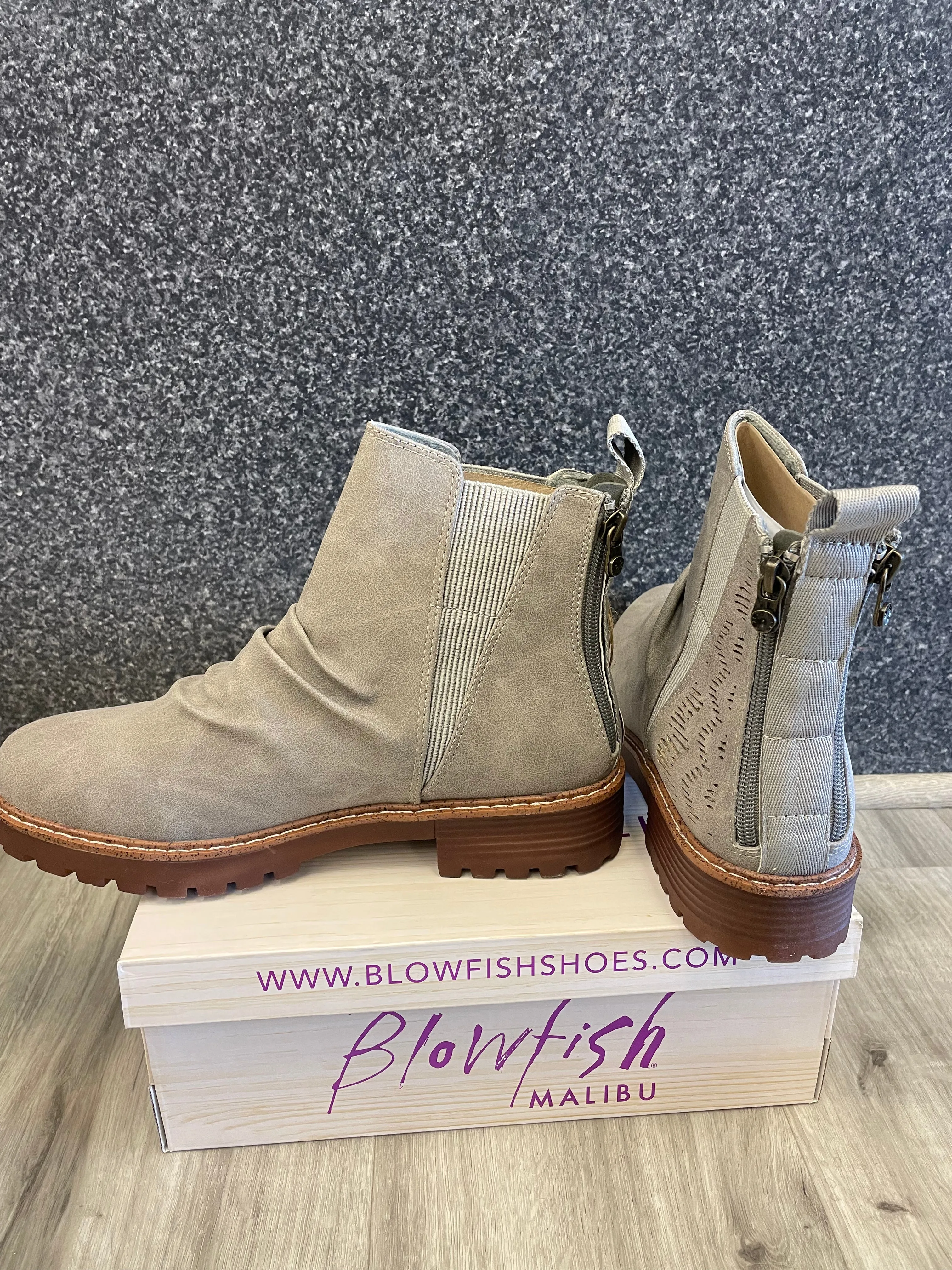 Blowfish River-B Smoke Gray Prospector Boots