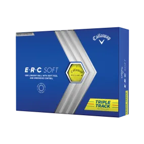 Callaway ERC Soft Triple Track Golf Balls - Yellow '23