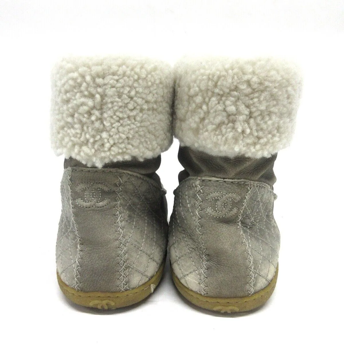 Chanel - Beige Cream Mouton Women's