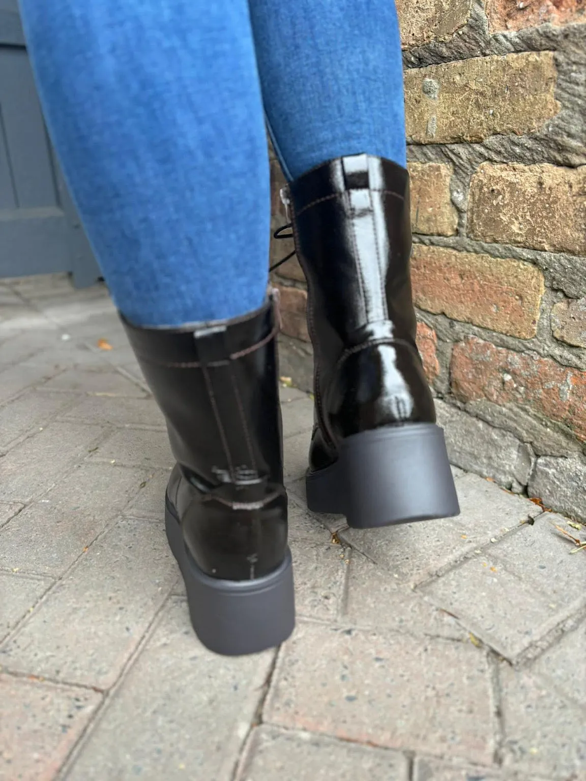 Chocolate Platform Style Boots