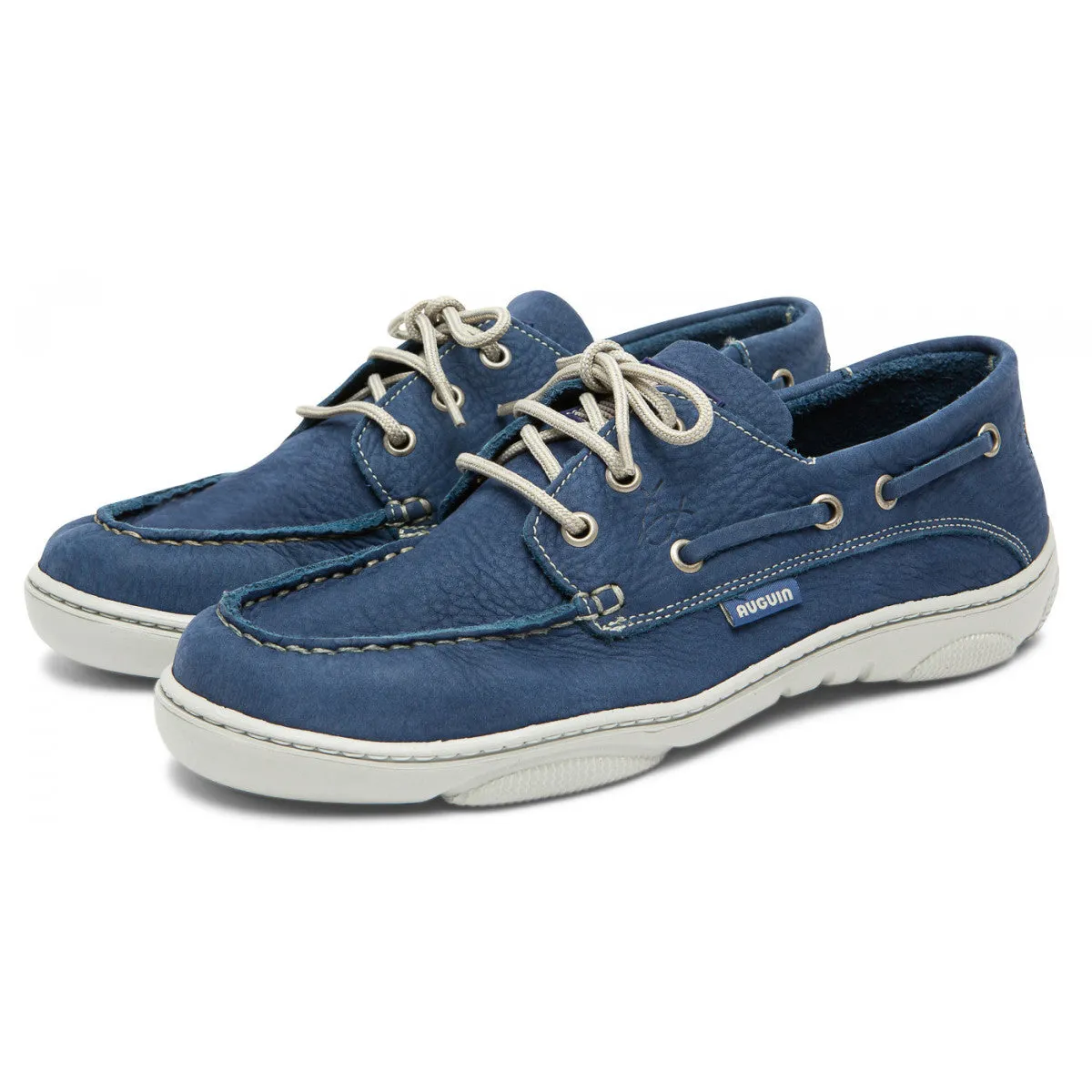 Christophe Auguin French Boat Shoe in Saphire Royal