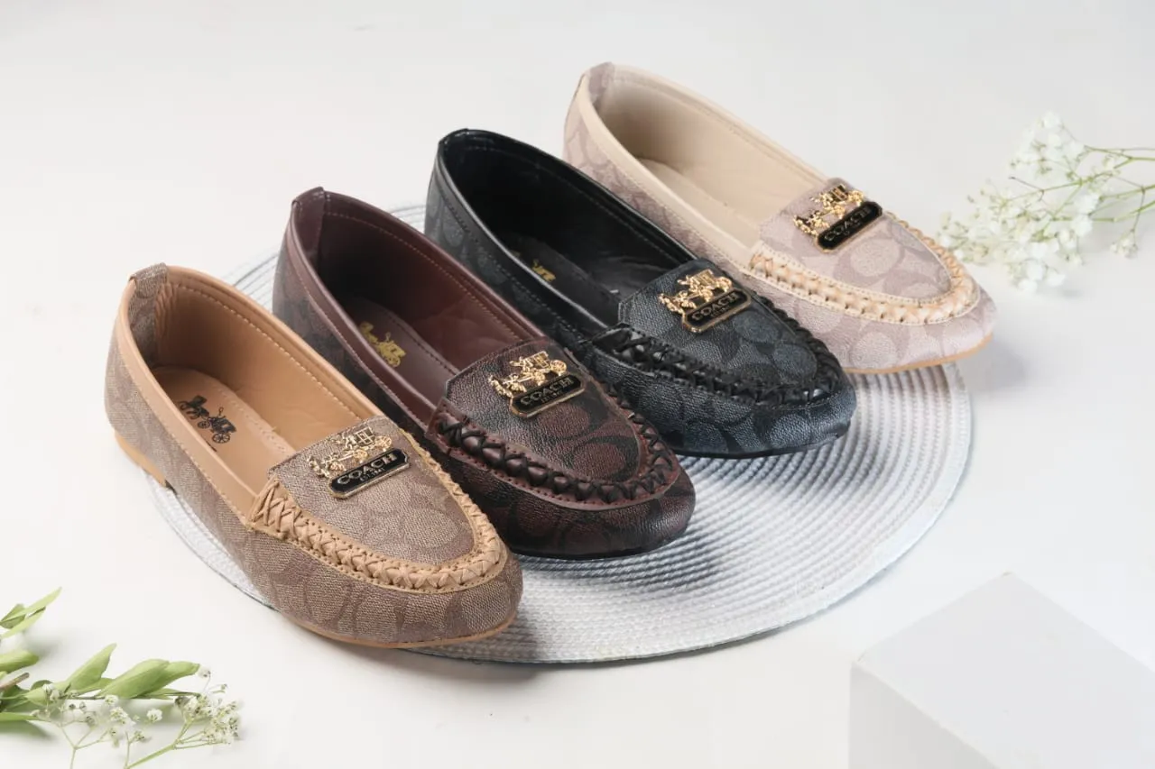 COACH LOAFERS FOR WOMENS - BROWN