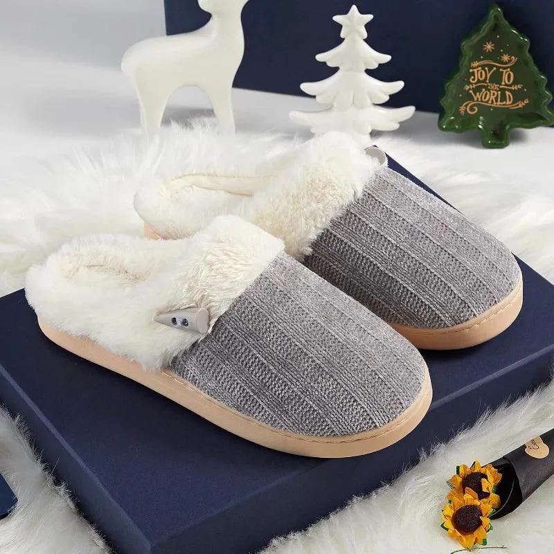 Comfy Memory Plush Slippers – Anti Skid and Cozy Warmth