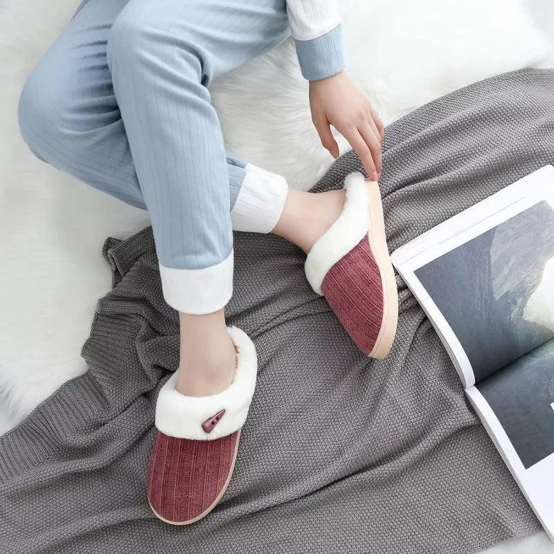 Comfy Memory Plush Slippers – Anti Skid and Cozy Warmth