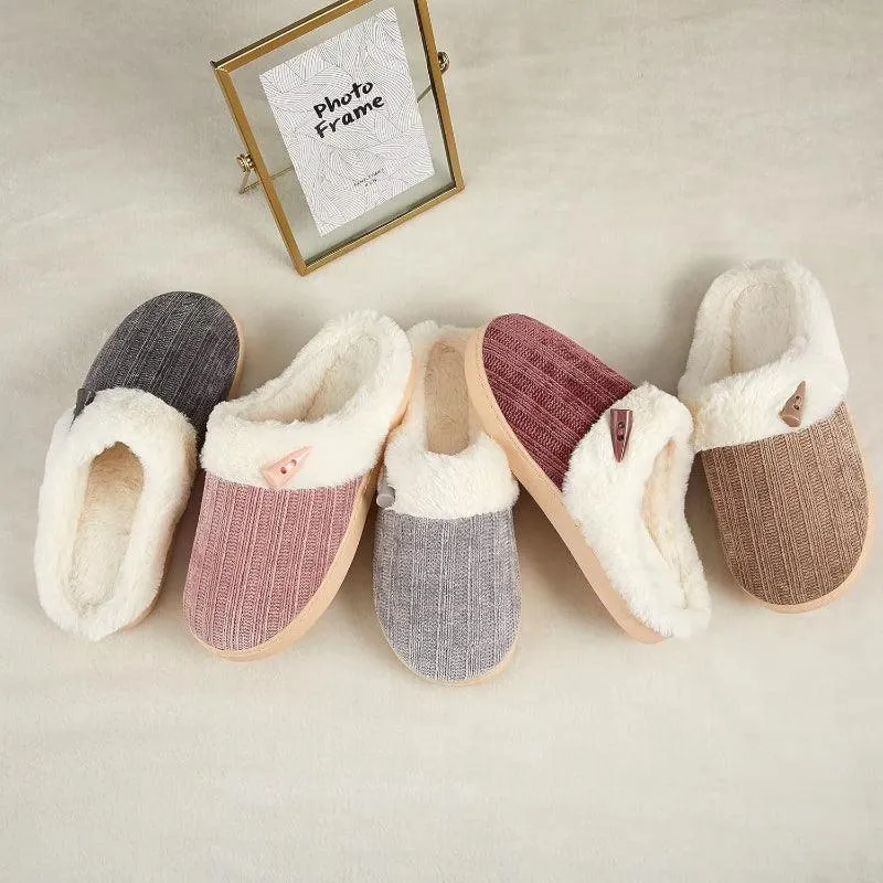 Comfy Memory Plush Slippers – Anti Skid and Cozy Warmth