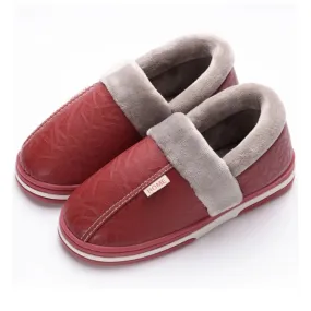 Cuzcare Warp Heel Indoor Slippers For Men Flat Leather Shoes