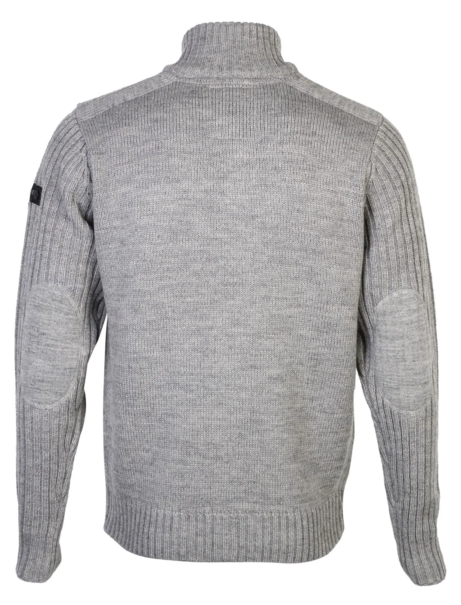 Dissident Steven military cardigan jacket in mid grey
