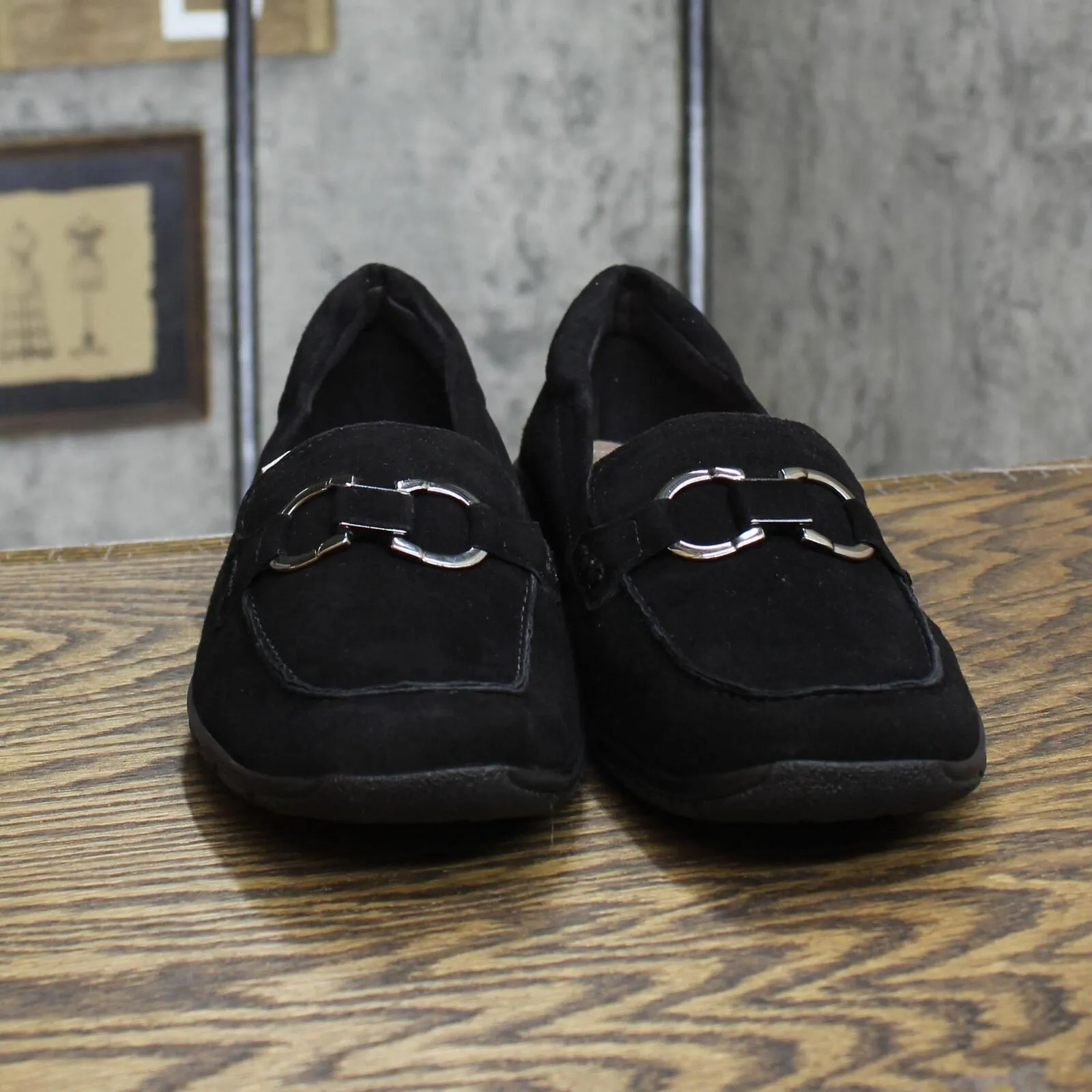 Easy Spirit Women's Avienta Loafers Shoes SEAVIENTA Black 10WW