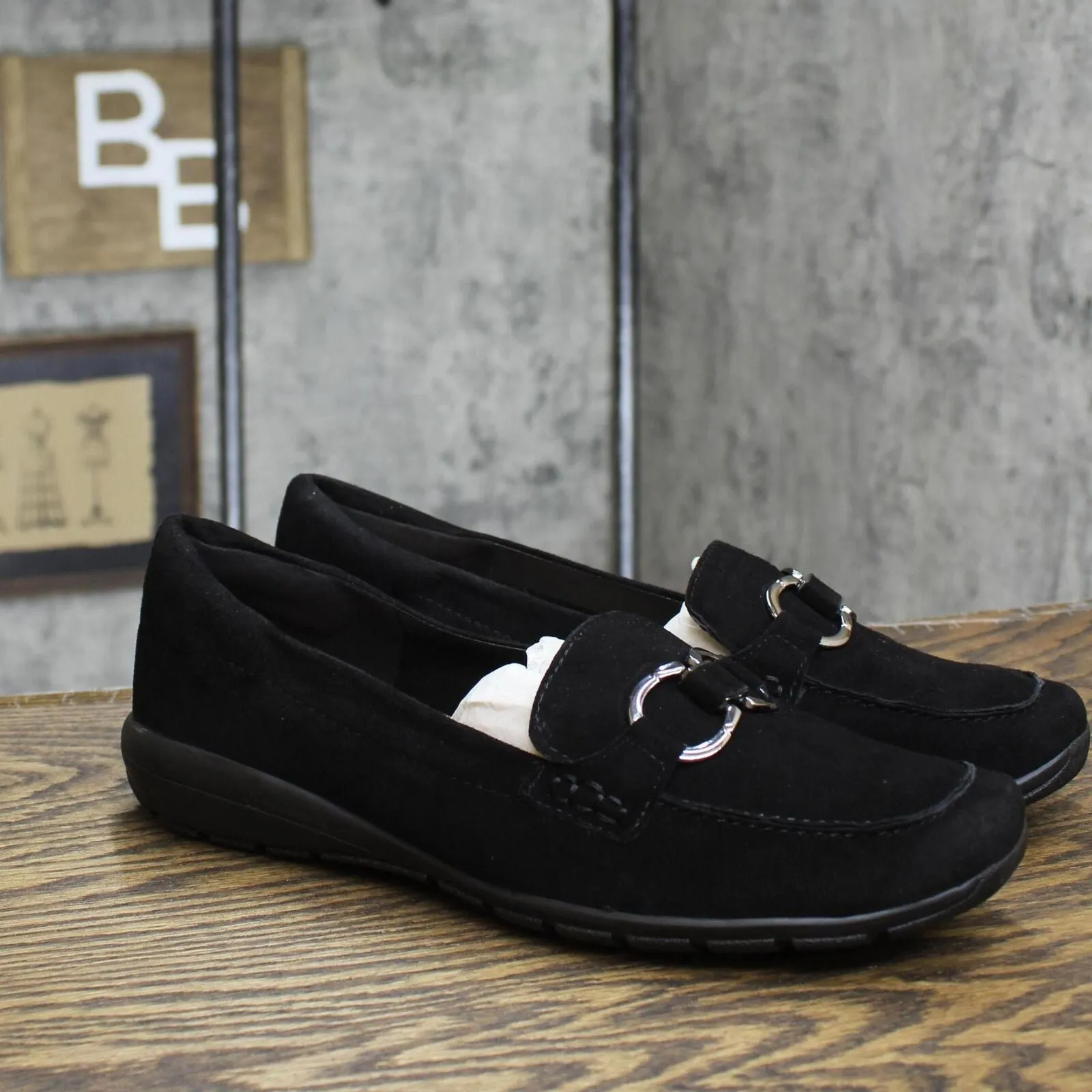 Easy Spirit Women's Avienta Loafers Shoes SEAVIENTA Black 10WW