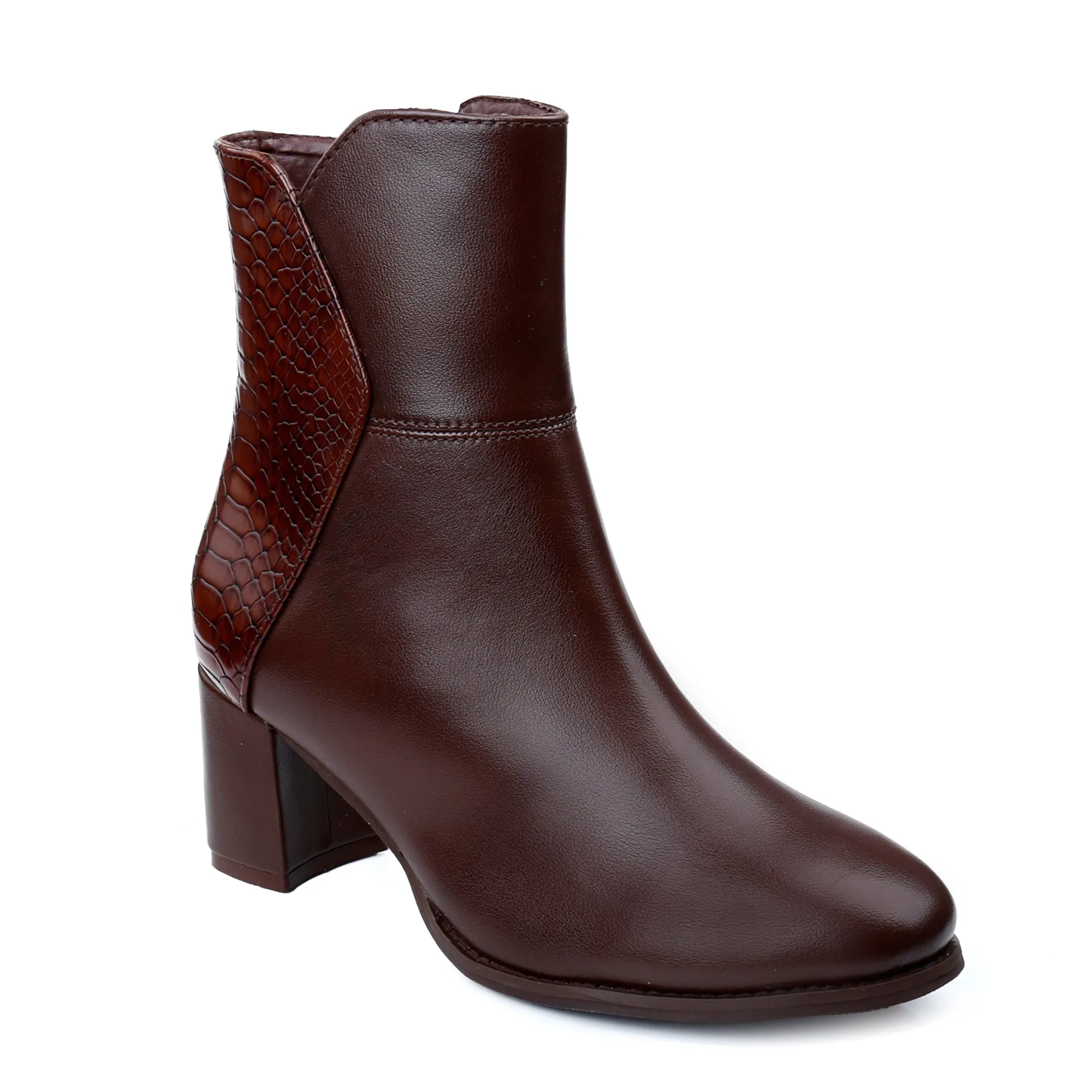 Fashioned Zipper Ankle Boots for Women