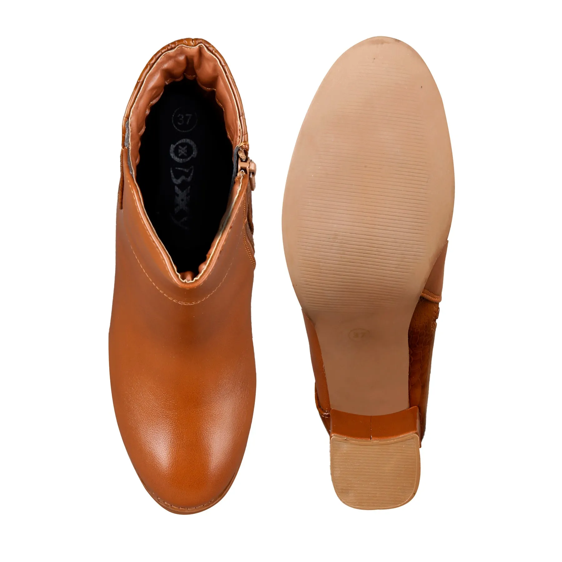 Fashioned Zipper Ankle Boots for Women