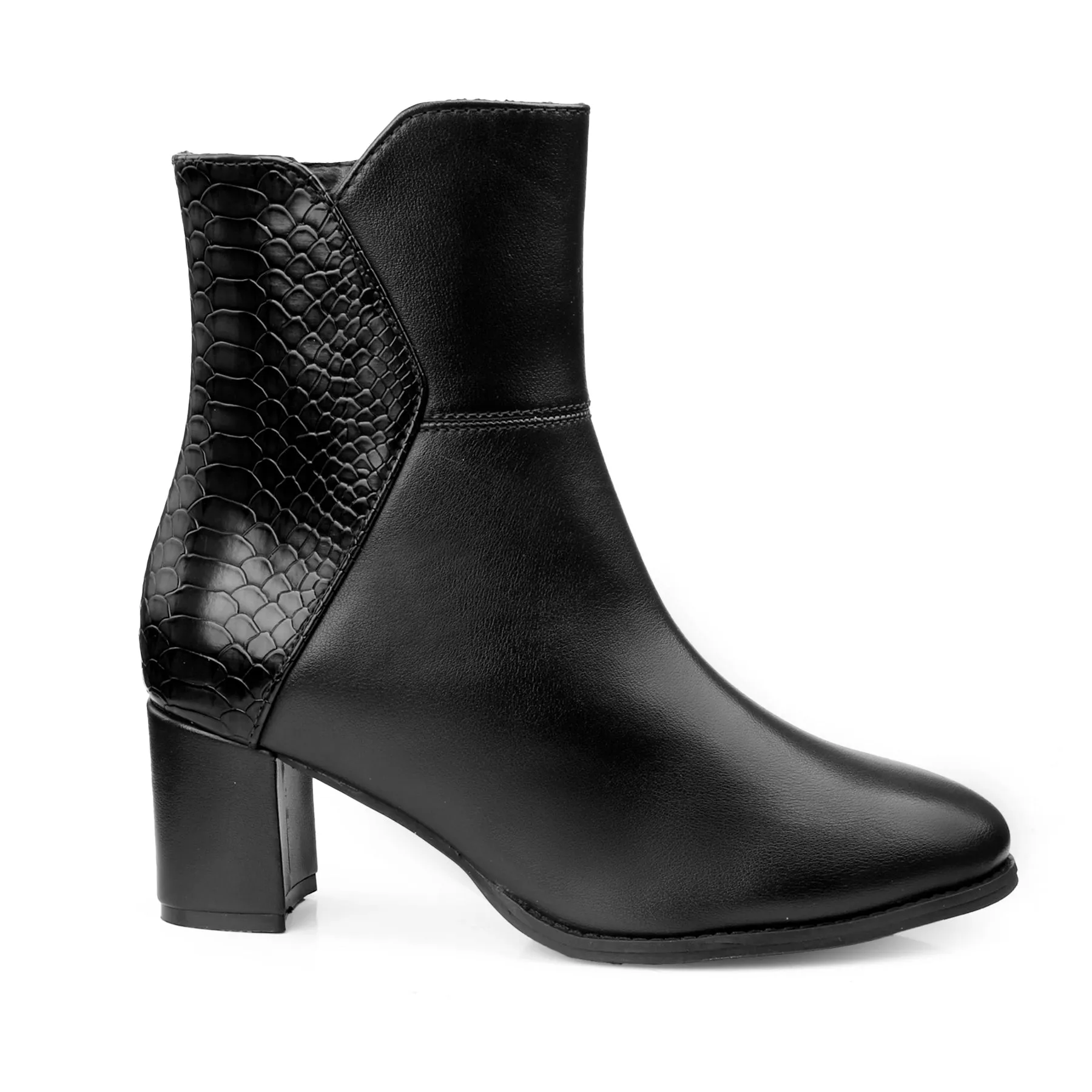 Fashioned Zipper Ankle Boots for Women