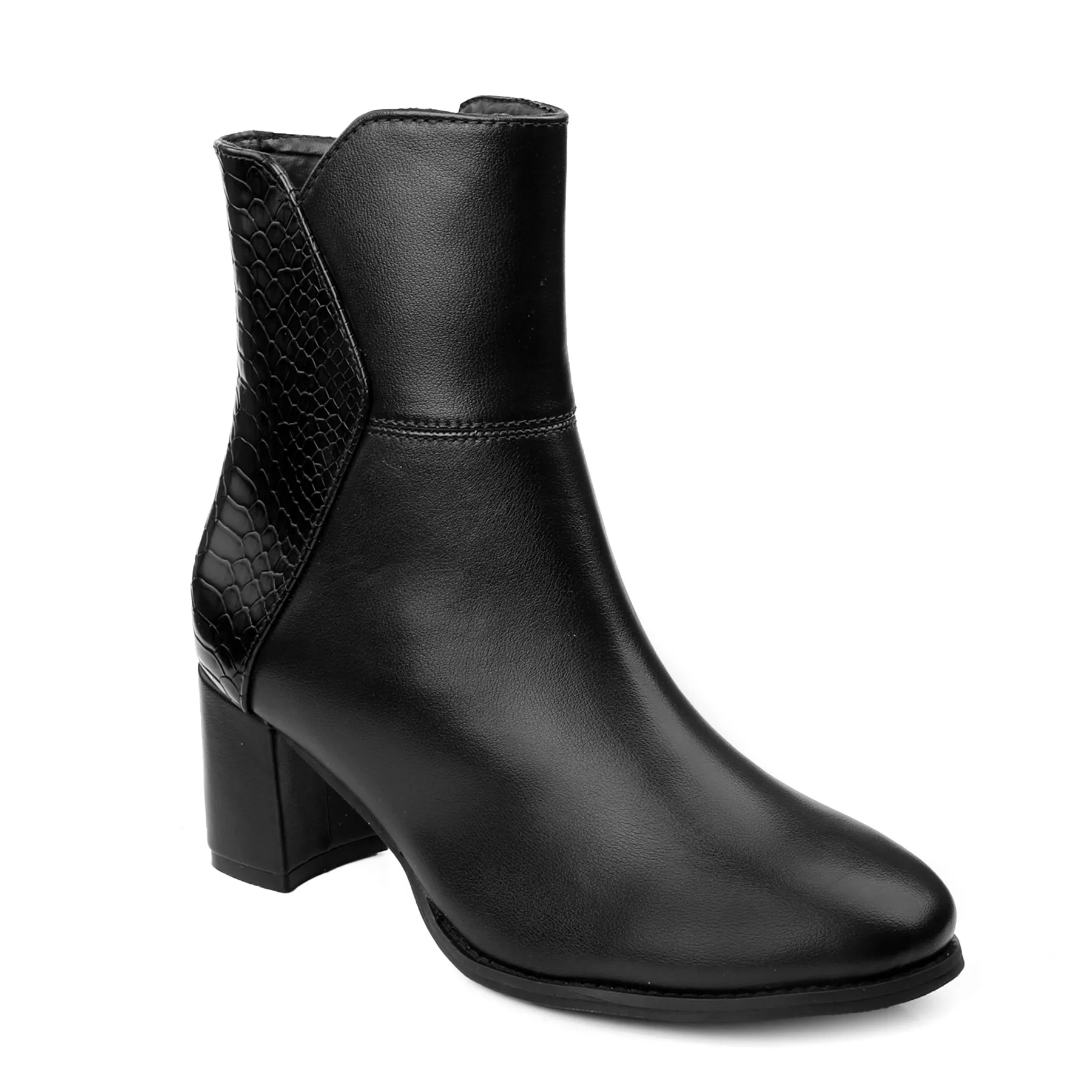 Fashioned Zipper Ankle Boots for Women