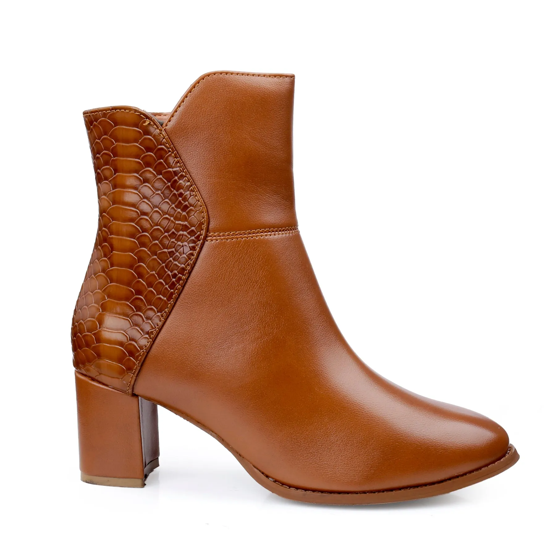 Fashioned Zipper Ankle Boots for Women