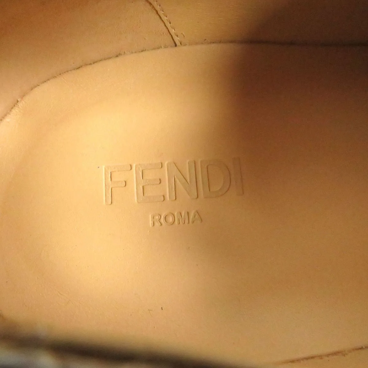 Fendi Python Leather Loafers Brown 9
