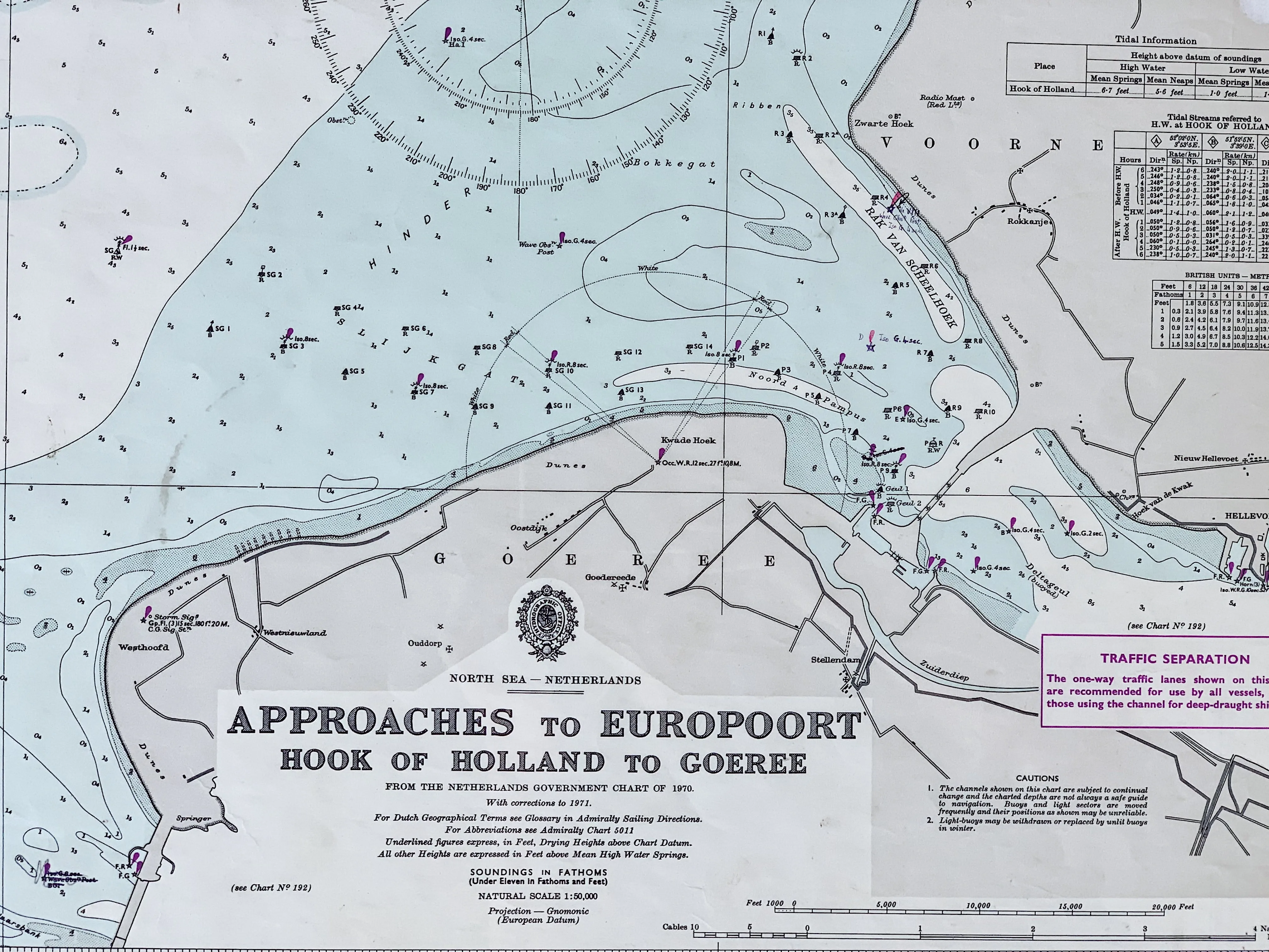 Framed Nautical Chart (Various Locales)