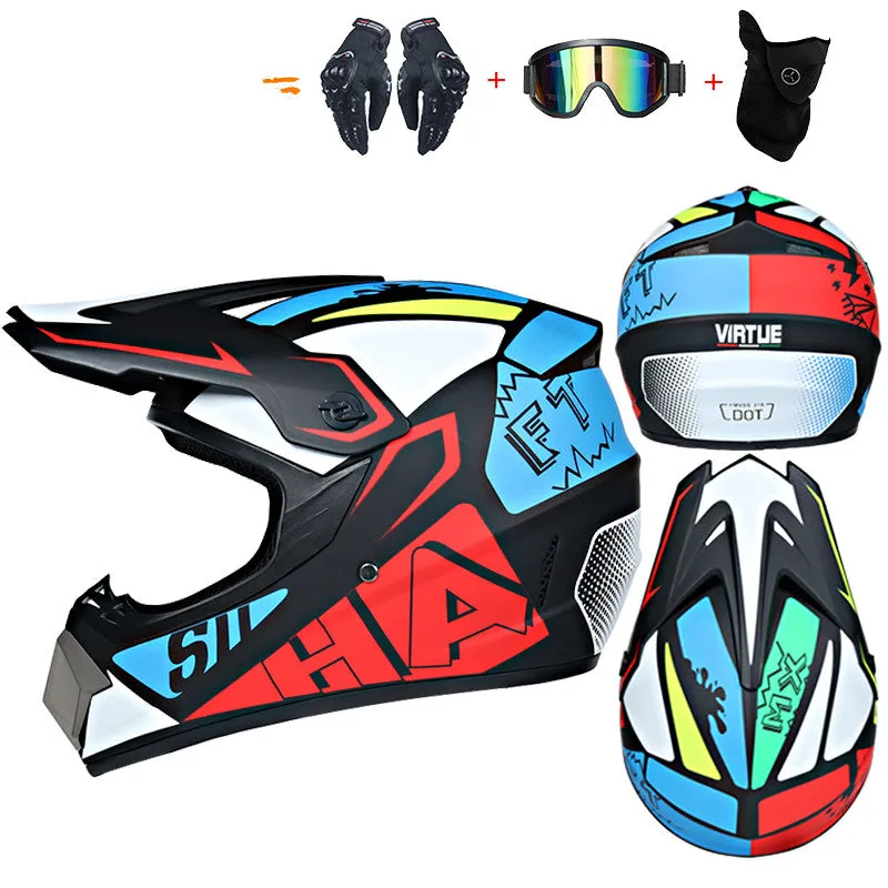 Full Cover Four Seasons Off-road Helmet Racing Downhill Cap Kart