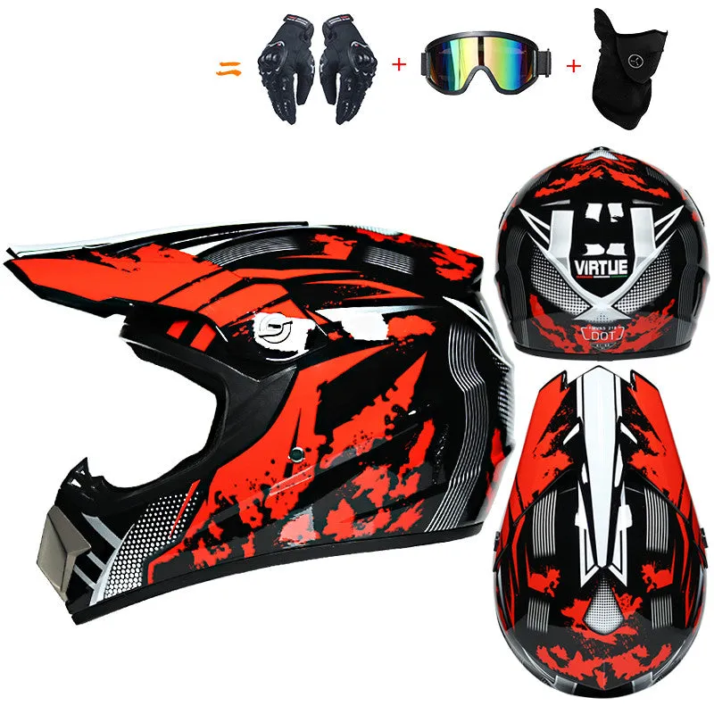 Full Cover Four Seasons Off-road Helmet Racing Downhill Cap Kart