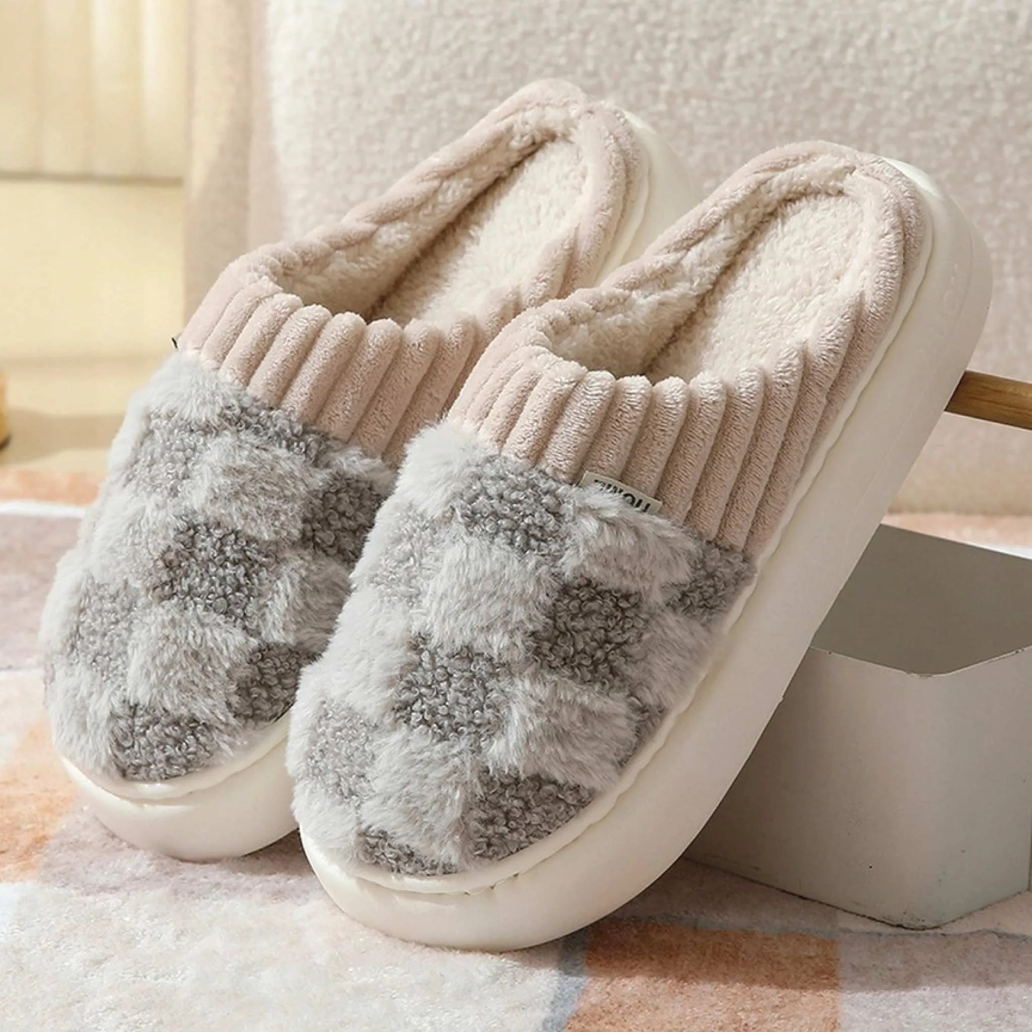 Fuzzy House Slippers