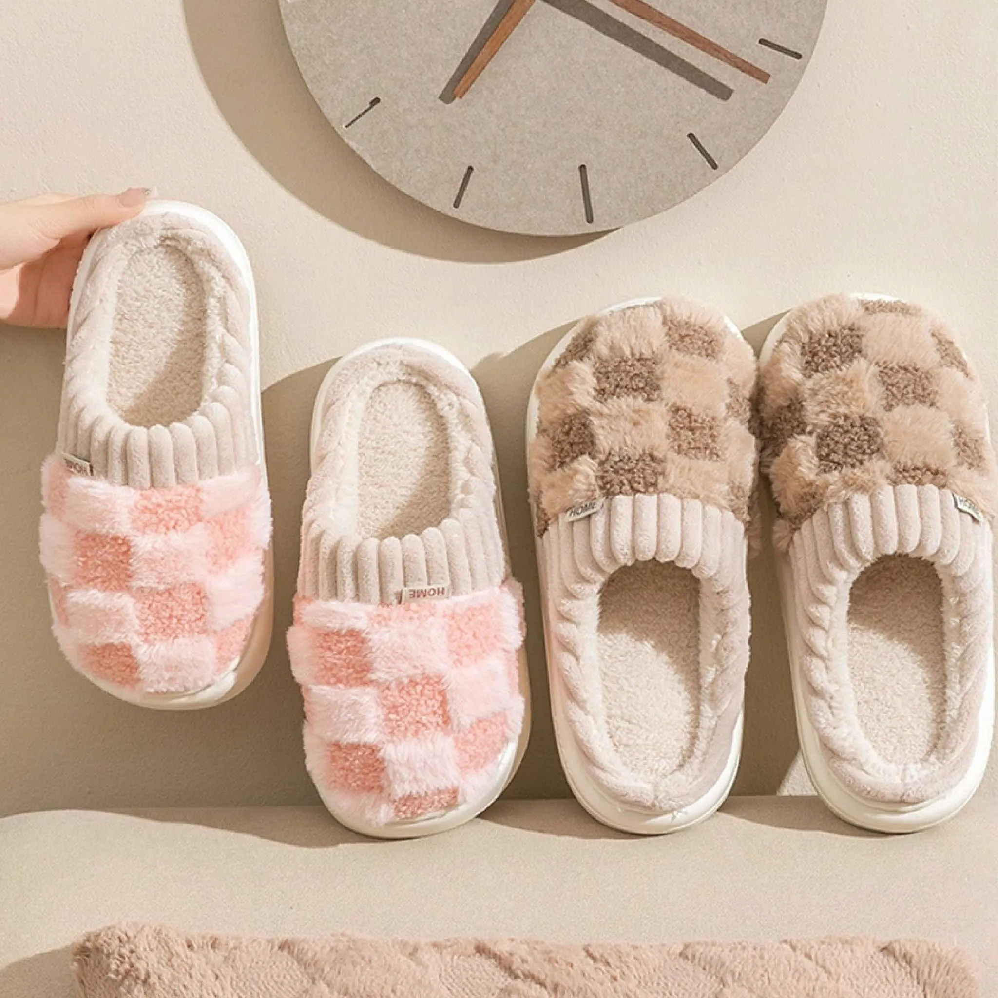 Fuzzy House Slippers