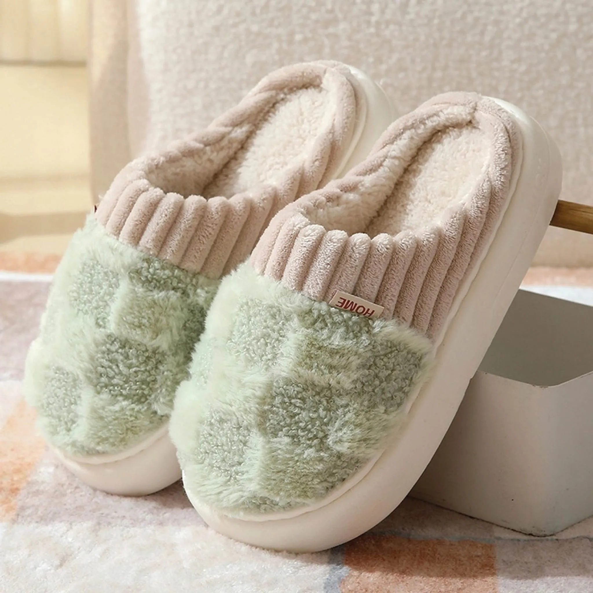 Fuzzy House Slippers