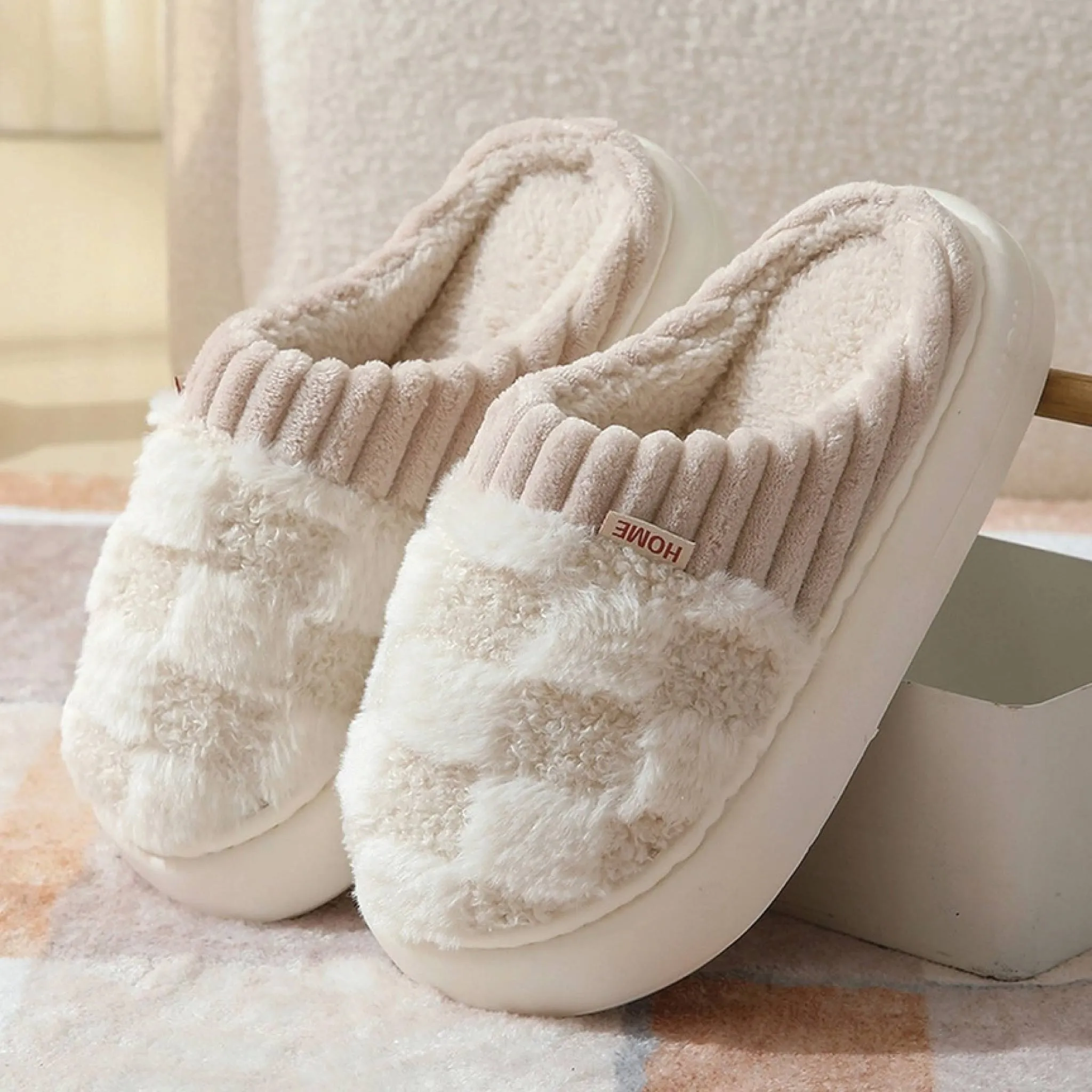 Fuzzy House Slippers