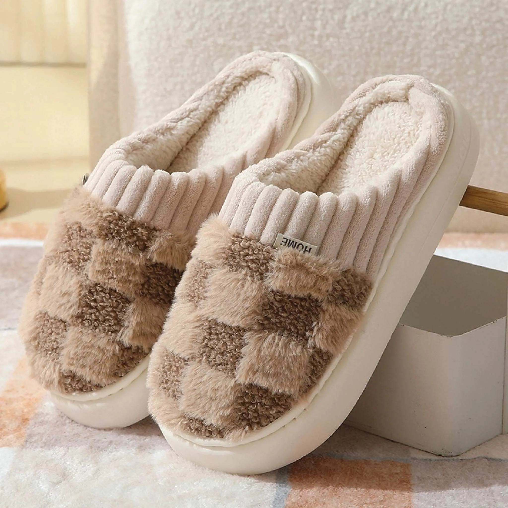Fuzzy House Slippers