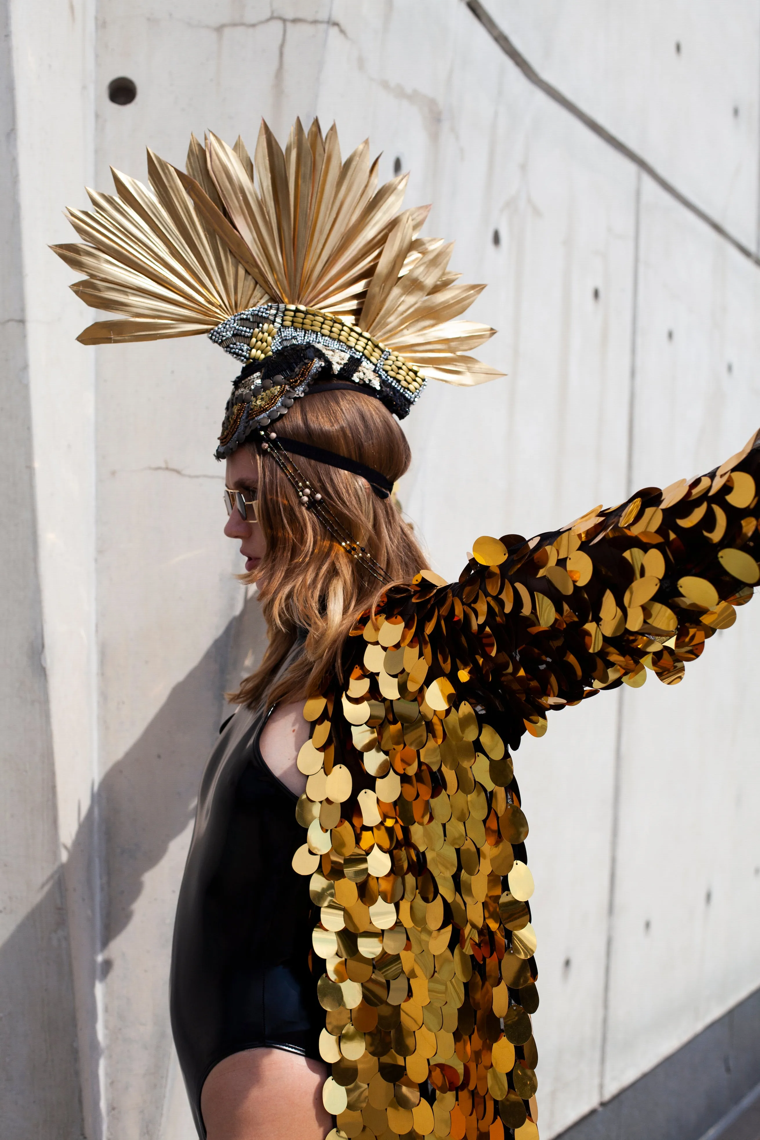 Gold Standard Mesh Sequined  Jacket