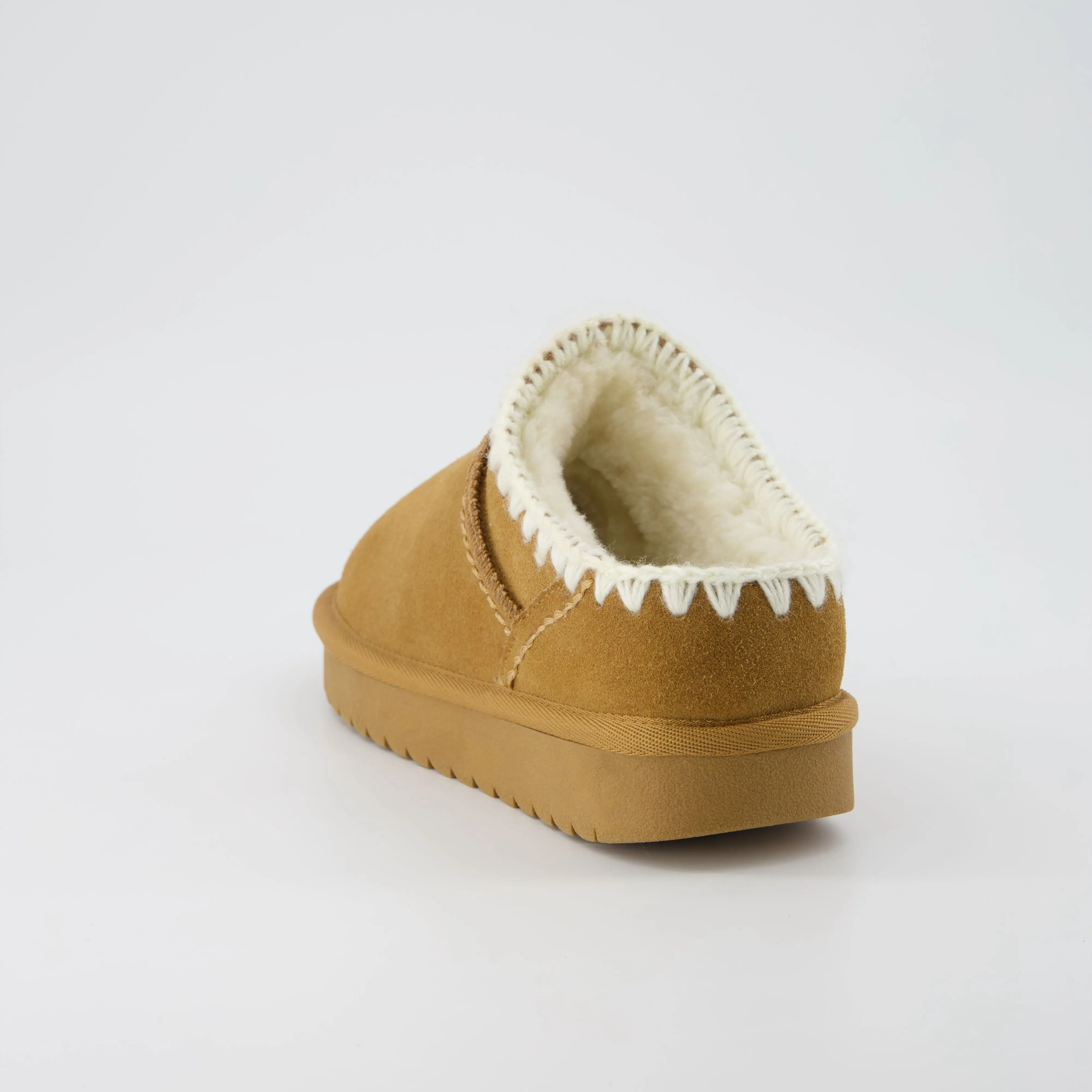 Homemade Suede Mule Slippers