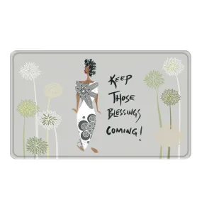 Keep those Blessings Coming Memory Foam Bath Mat