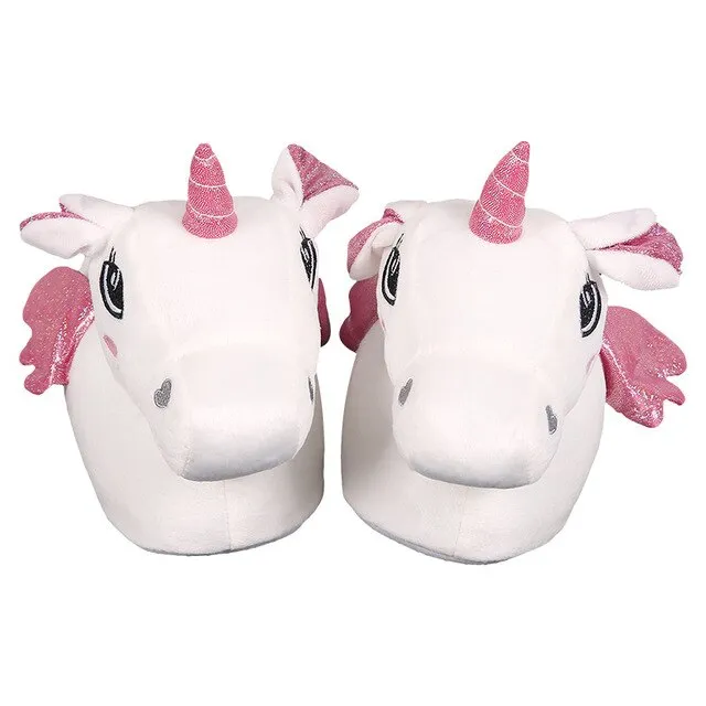 Kids Winged Unicorn Slippers