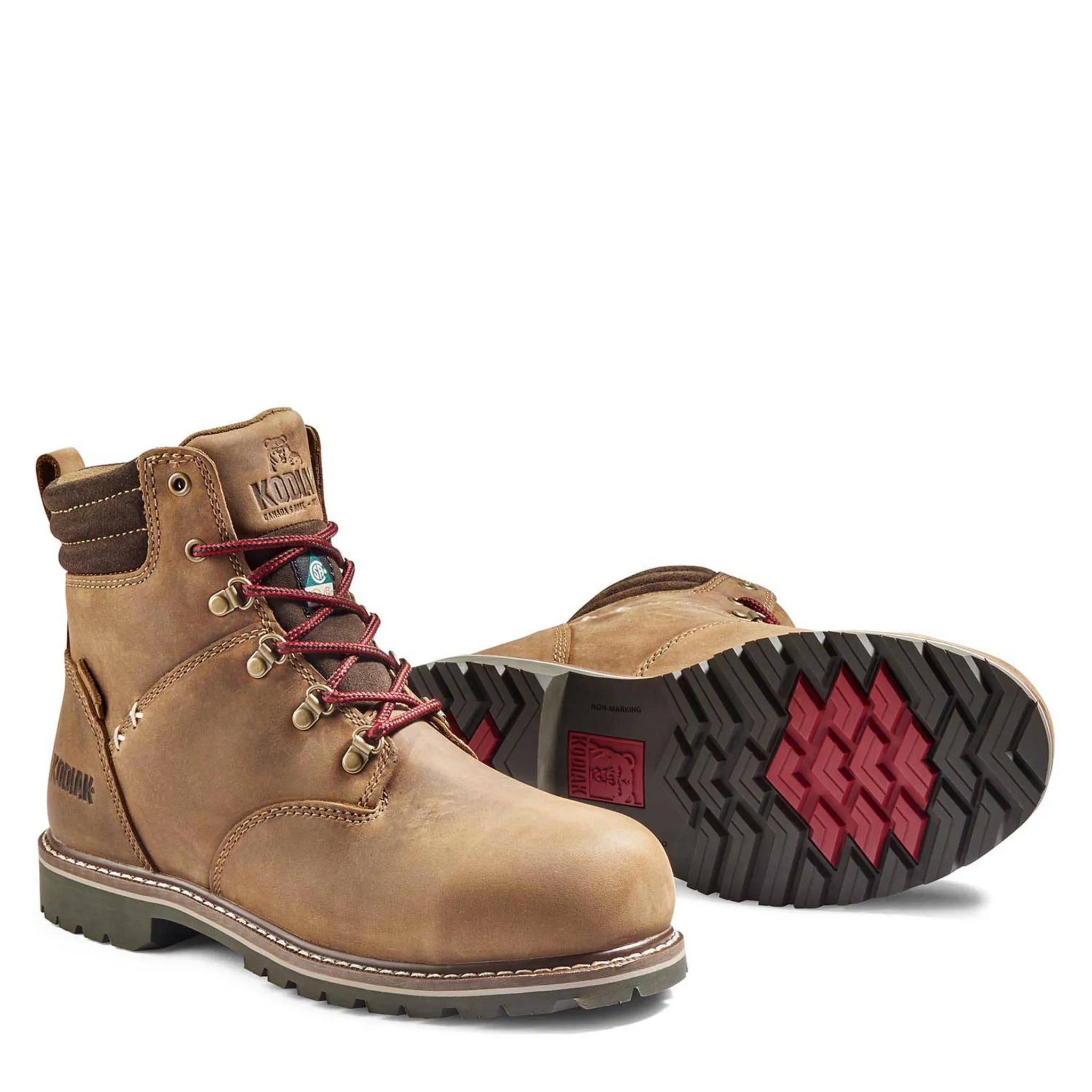 Kodiak Women's Bralorne 6" Full Grain Leather Safety Work Boots, Composite Toe & Plate, Slip-Resistant, OrthoLite® Comfort, CSA Approved | Sizes 5-11