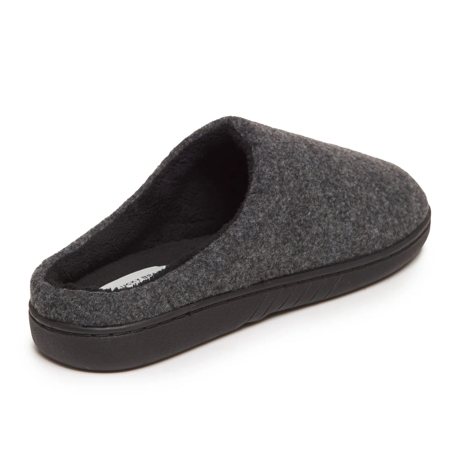 Lucky Brand Mens Faux Wool Clog Slippers with Memory Foam