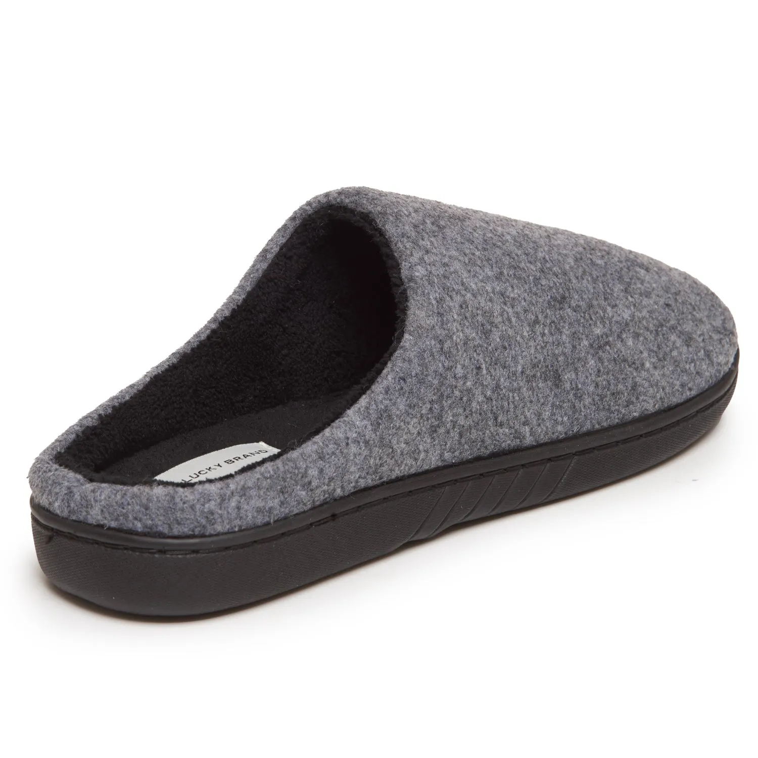 Lucky Brand Mens Faux Wool Clog Slippers with Memory Foam