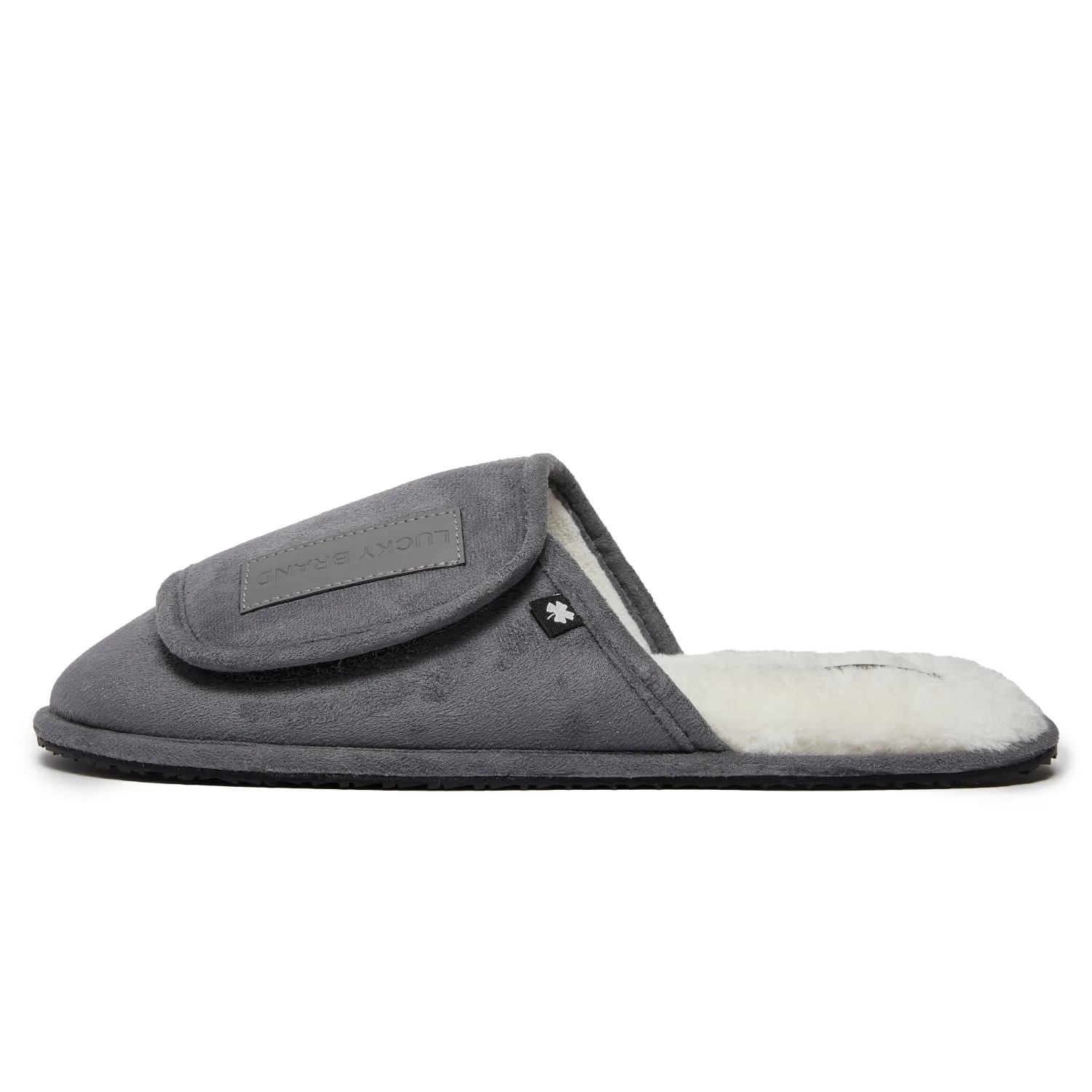Lucky Brand Men's Slippers - Memory Foam Rubber Sole Bedroom Slipper - Soft, Warm & Comfy Indoor/Outdoor Mens House Slippers