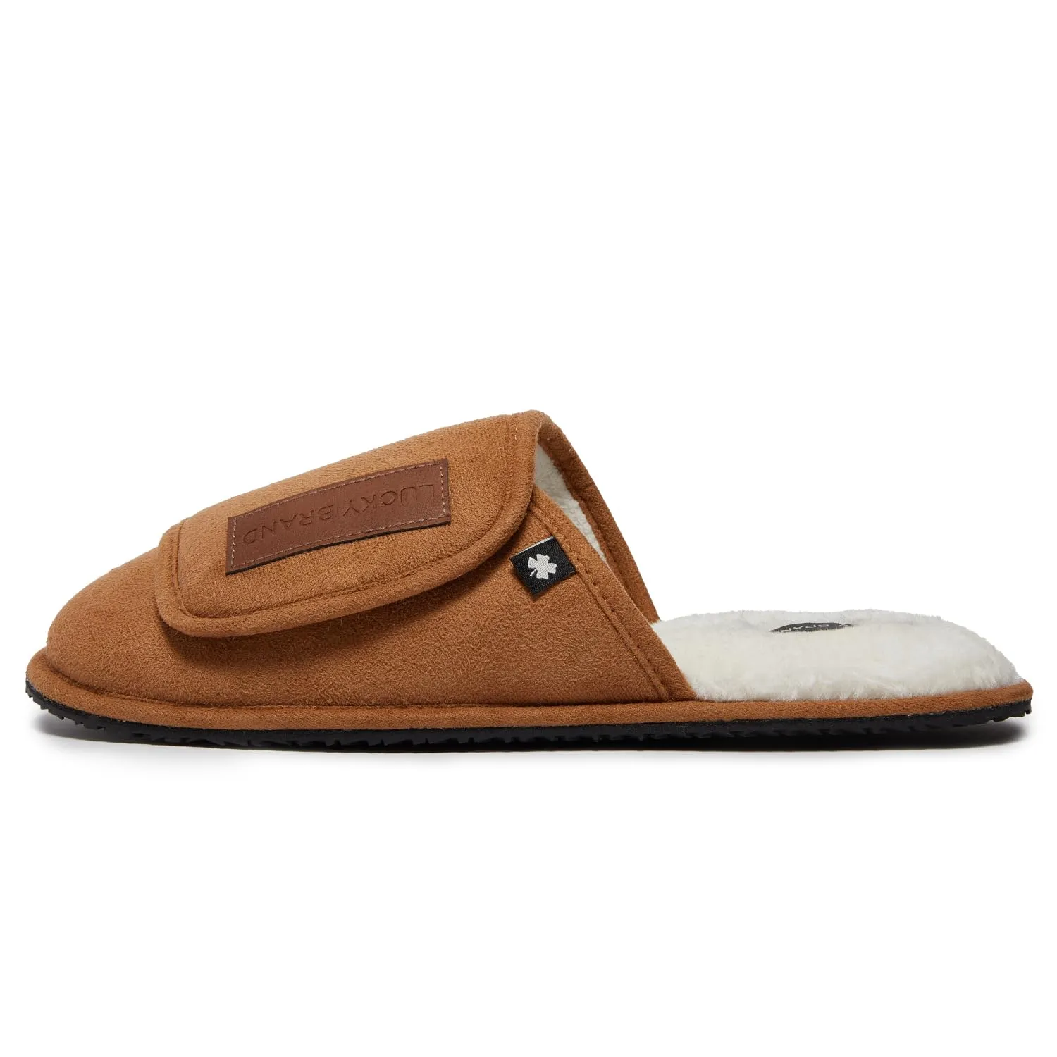Lucky Brand Men's Slippers - Memory Foam Rubber Sole Bedroom Slipper - Soft, Warm & Comfy Indoor/Outdoor Mens House Slippers