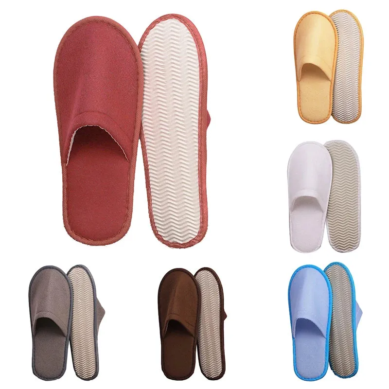Non-woven Women Four Seasons Non-slip Slippers