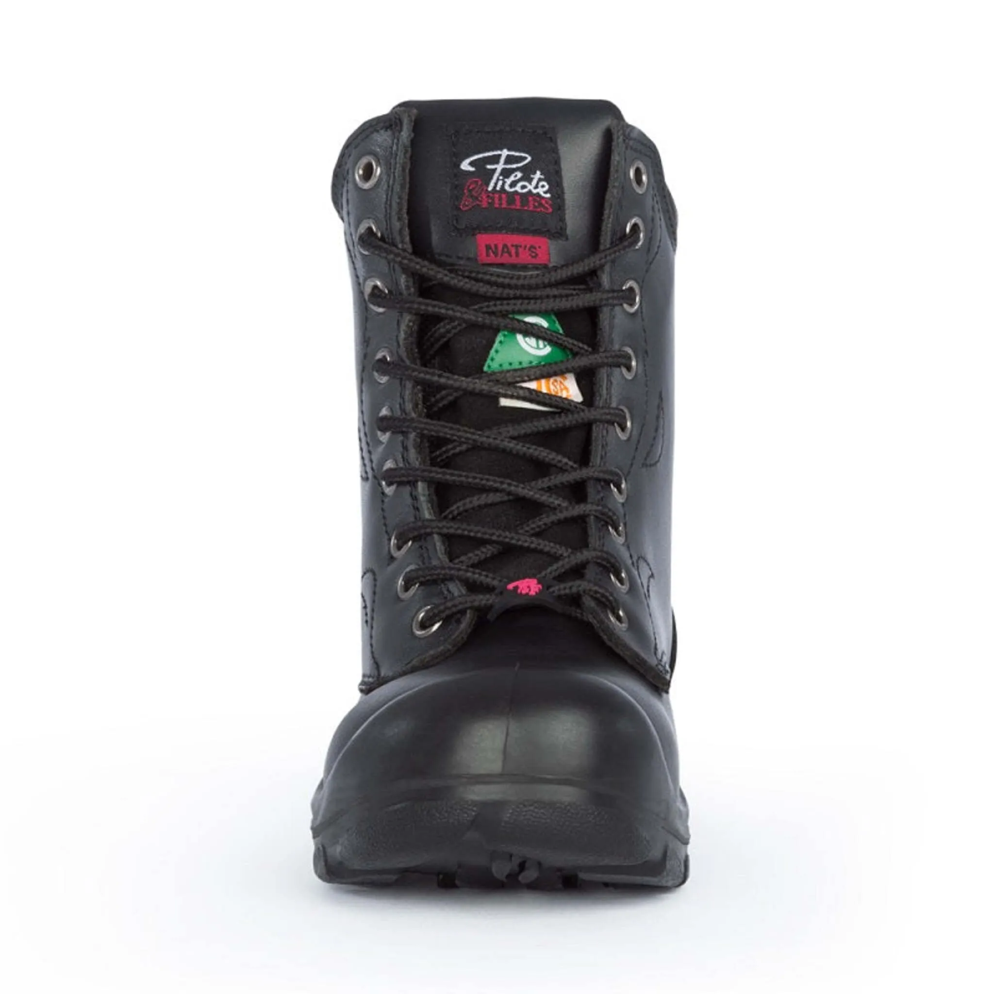 P&F Women's 8" Safety Work Boots S552 - Full Grain Leather, Lightweight, CSA Steel Toe & Puncture-Resistant Plate, Durable & Comfortable | Sizes 5-11