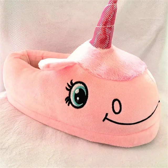 Pink Unicorn Slippers